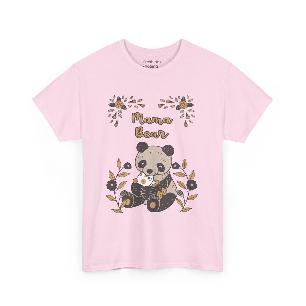 Mom T-Shirt - Mama Bear with Cute Panda Design