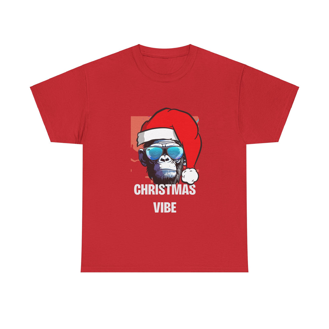 Christmas Vibe Gorilla Unisex Tee, Fun Christmas t-shirt