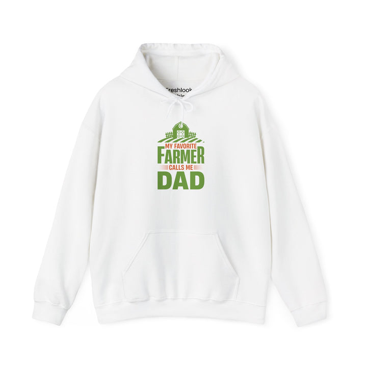 Dad’s Hooded Sweatshirt – My Favorite Farmer Calls Me Dad Design