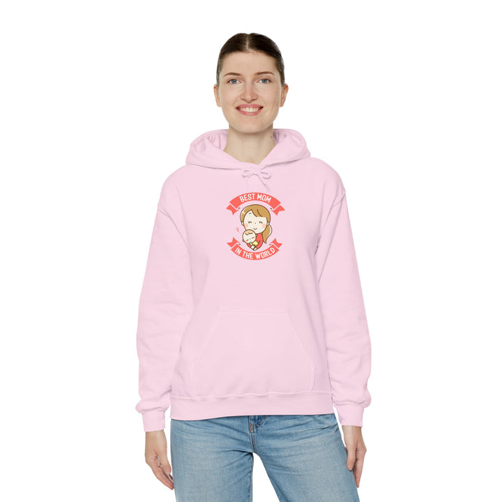 Mom's Hooded Sweatshirt – Best Mom in the World Design