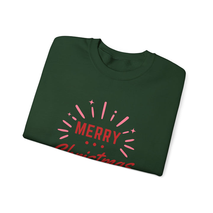 Christmas Sweatshirt — Merry Christmas Vibes Cozy Holiday Crewneck