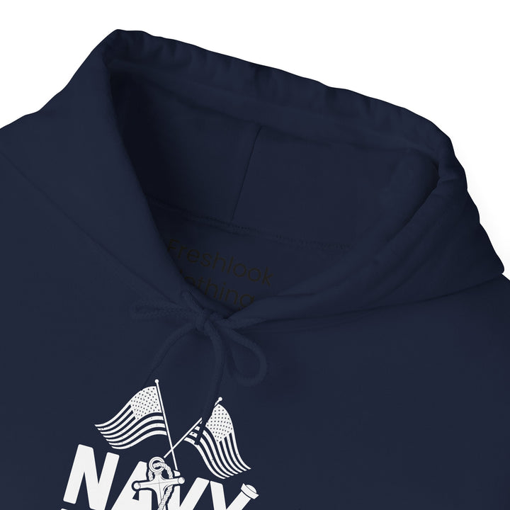 Mom's Hooded Sweatshirt – Navy Mom Design