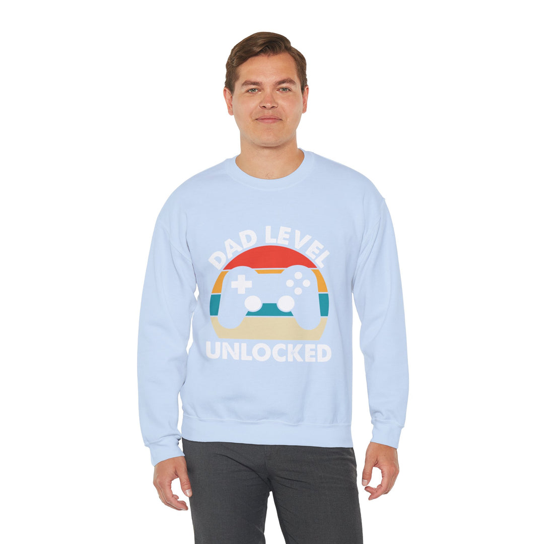 Dad’s Sweatshirt – Dad Level Unlocked Design