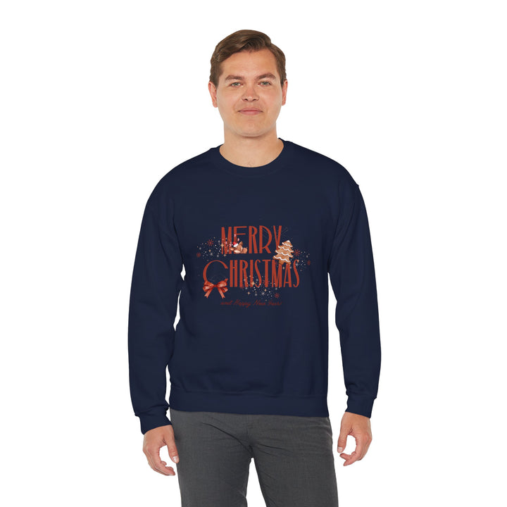 Merry Christmas Crewneck Sweatshirt – Vintage Holiday Graphic