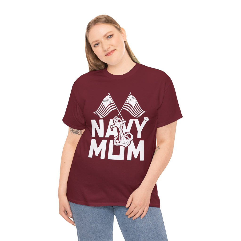 Mom T-Shirt – Navy Mom Design