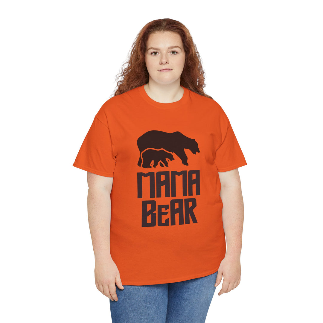 Mom’s T-shirt – Mama Bear Unisex Heavy Cotton Tee - Perfect Gift for Moms Design