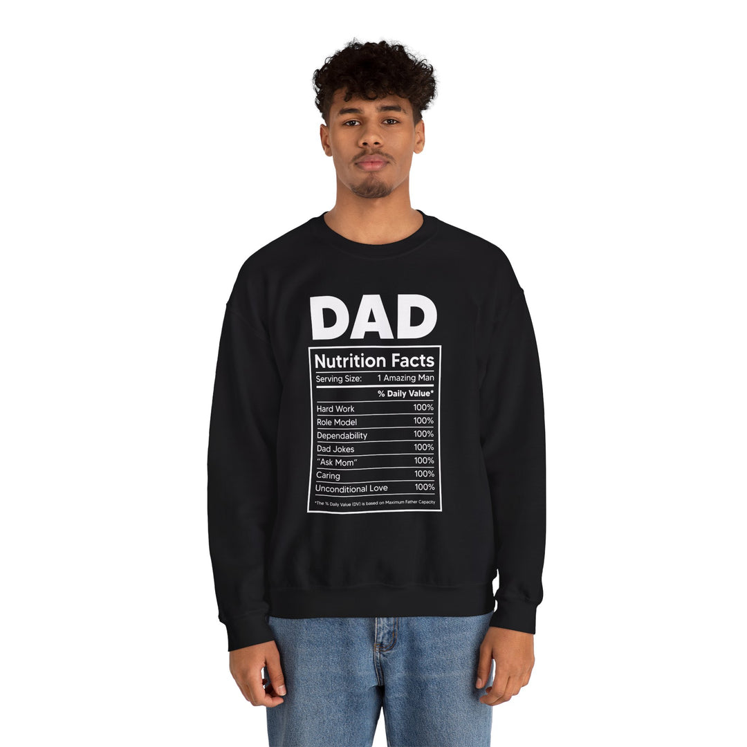 Dad’s Sweatshirt – Dad Nutrition Facts Design