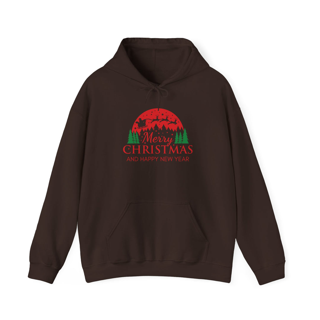 Merry Christmas Hoodie - Festive Red & Green Holiday Sweatshirt