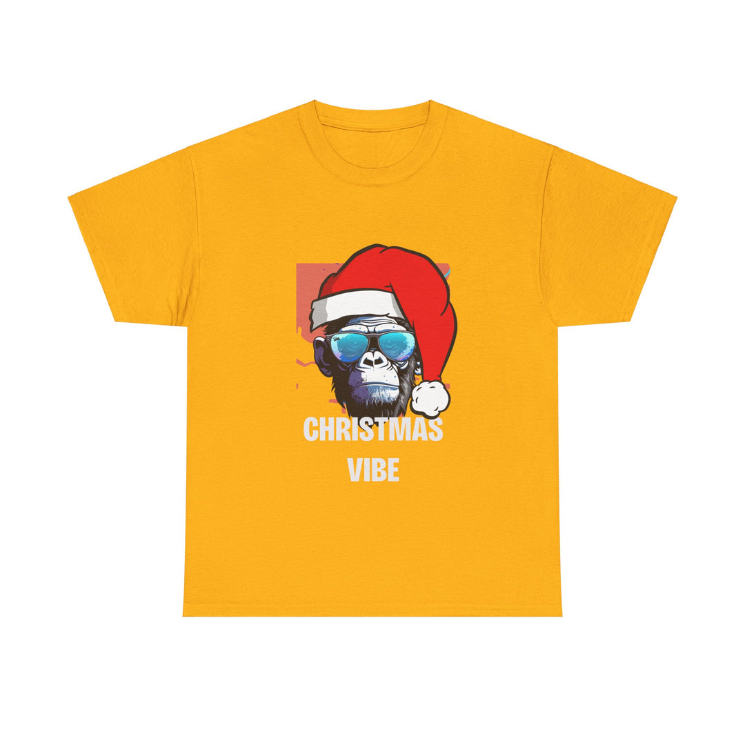 Christmas Vibe Gorilla Unisex Tee, Fun Christmas t-shirt