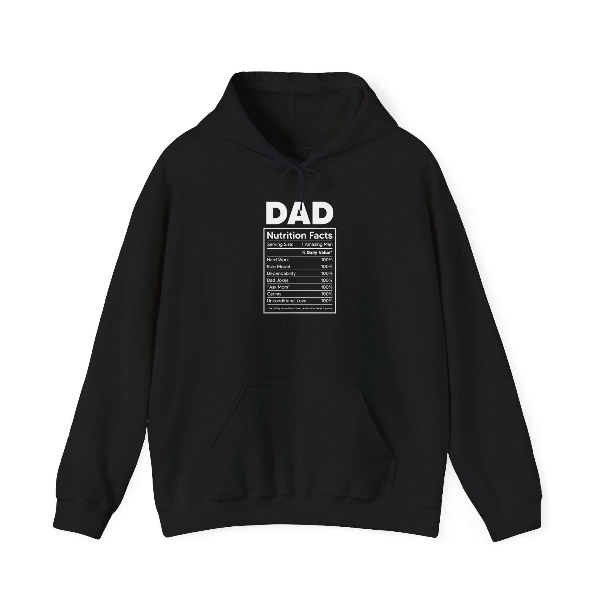 Dad’s Hooded Sweatshirt – Funny Dad Nutrition Facts Design