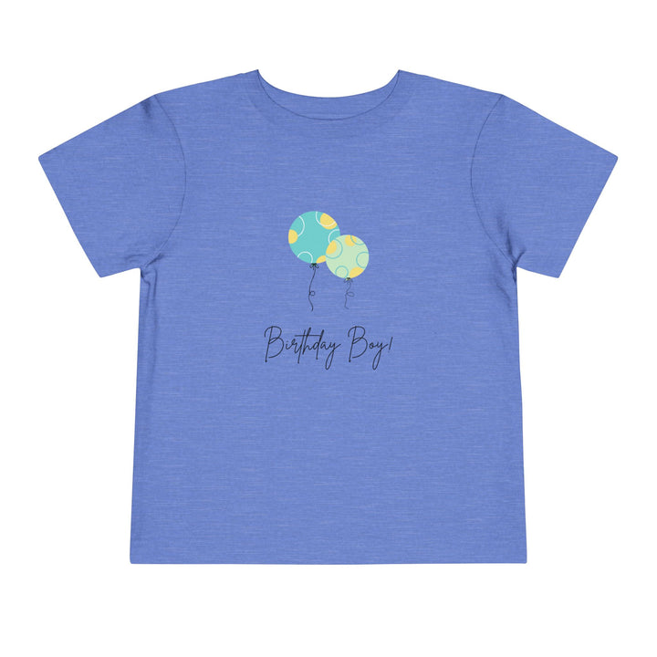 Toddler Tee — "Birthday Boy" Balloon Graphic