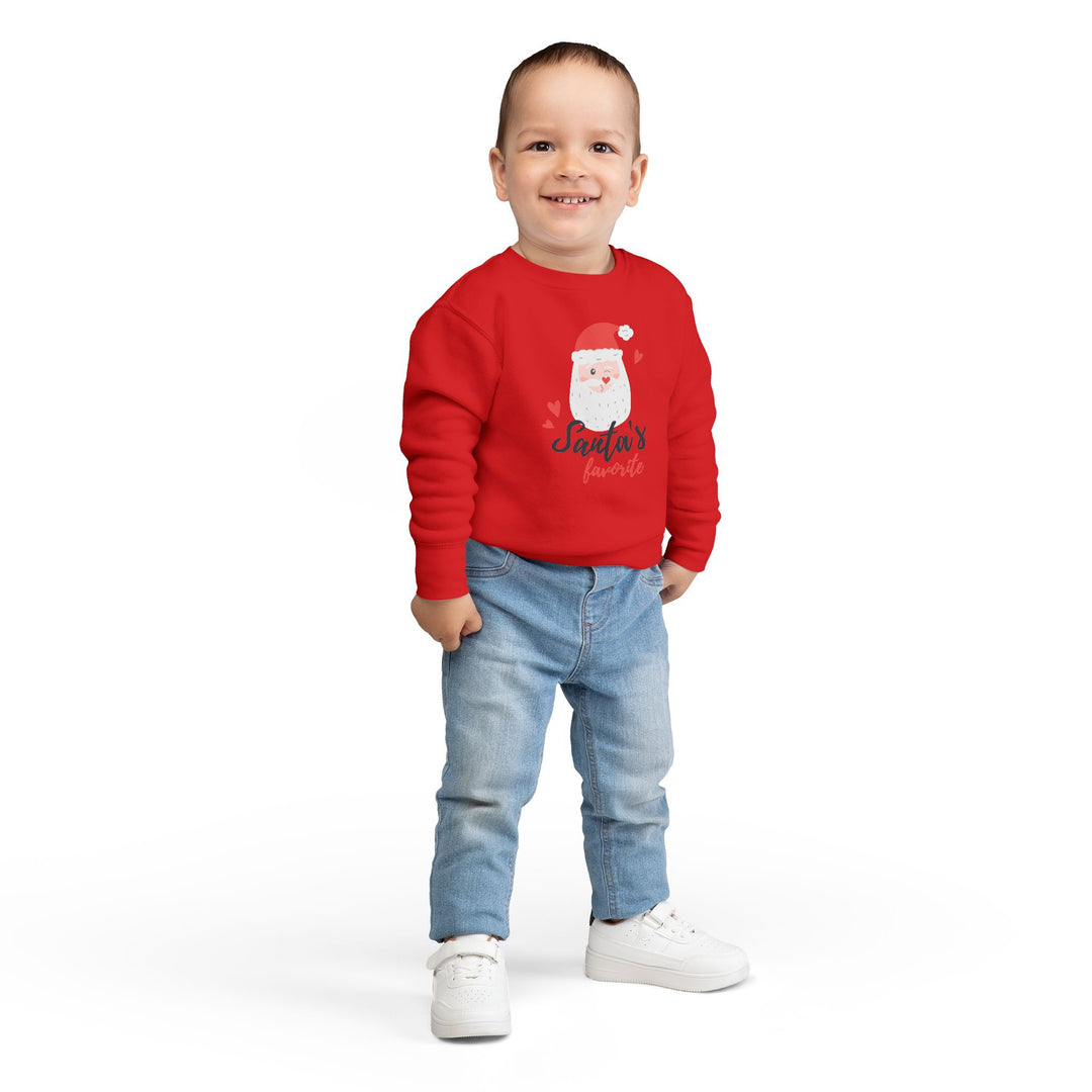 Toddler Sweatshirt — "Santa's Favorite" Cute Kids Christmas Pullover