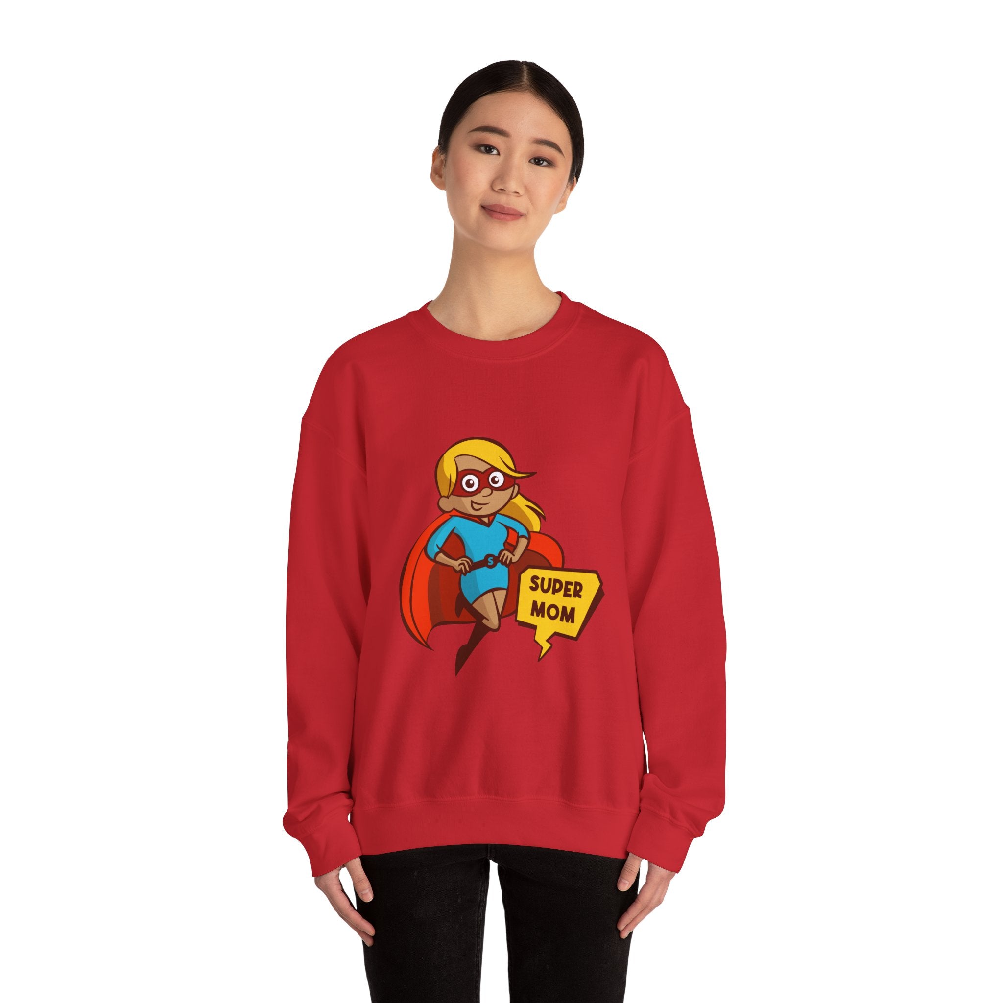 Mom Sweatshirt - Super Mom Design