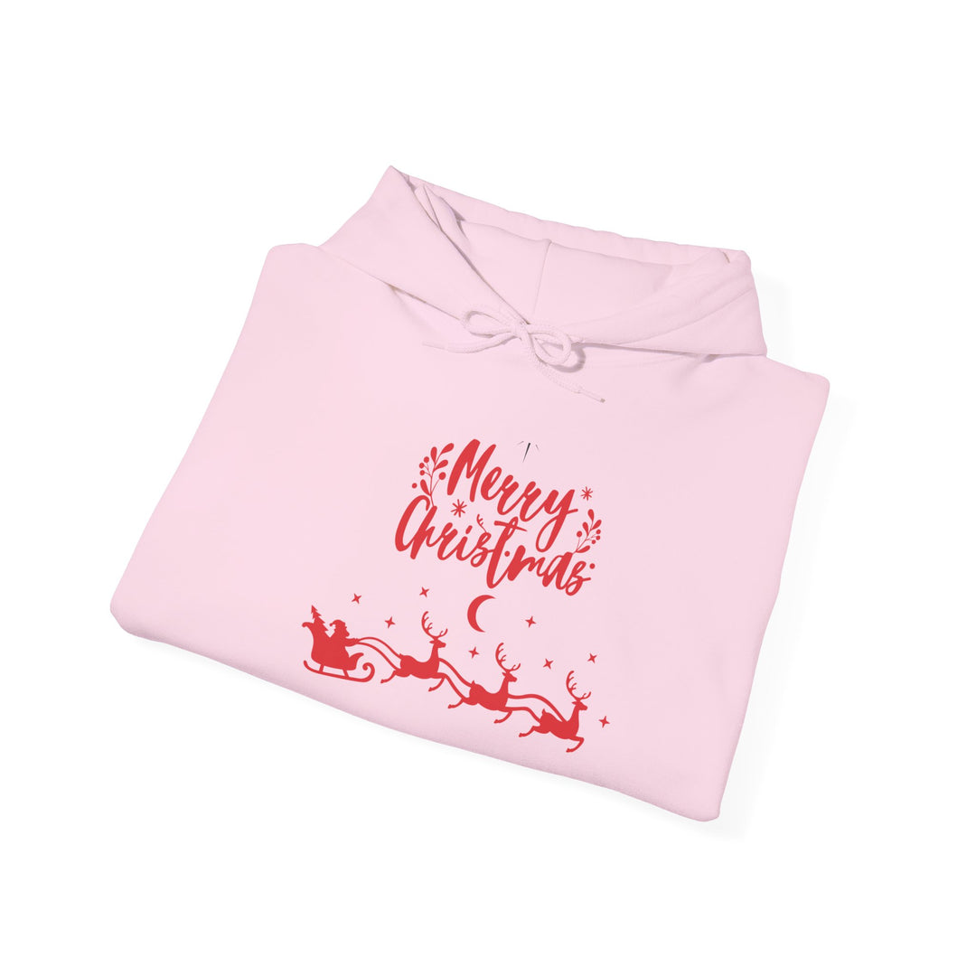 Merry Christmas Unisex Hooded Sweatshirt, Holiday Sweatshirt