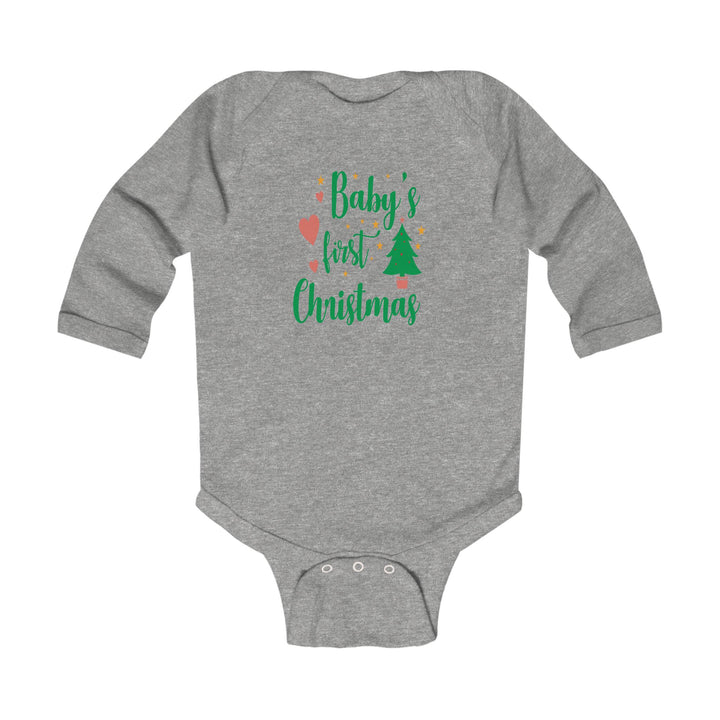 Baby's First Christmas Infant Long Sleeve Bodysuit – Holiday Baby Onesie