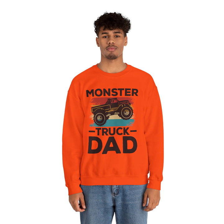 Dad’s Sweatshirt – Monster Truck Dad Design