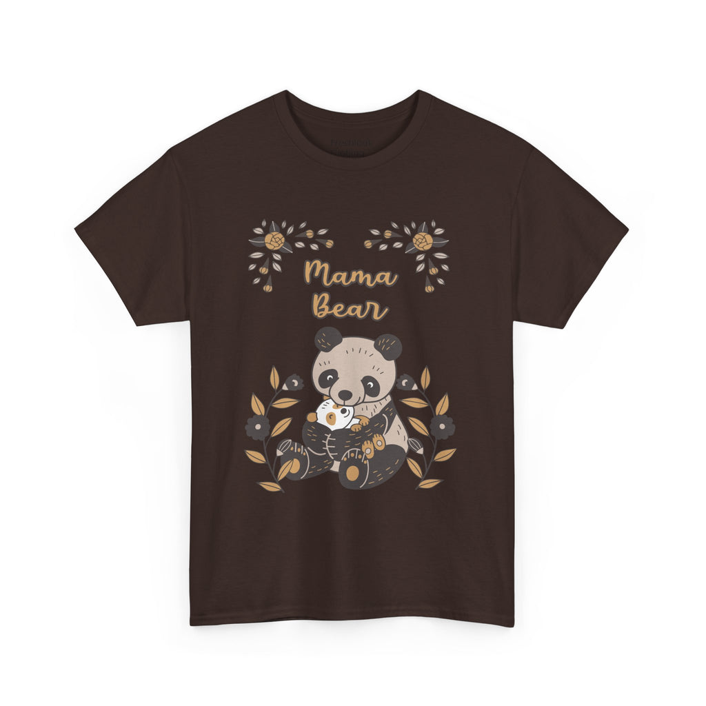 Mom T-Shirt - Mama Bear with Cute Panda Design