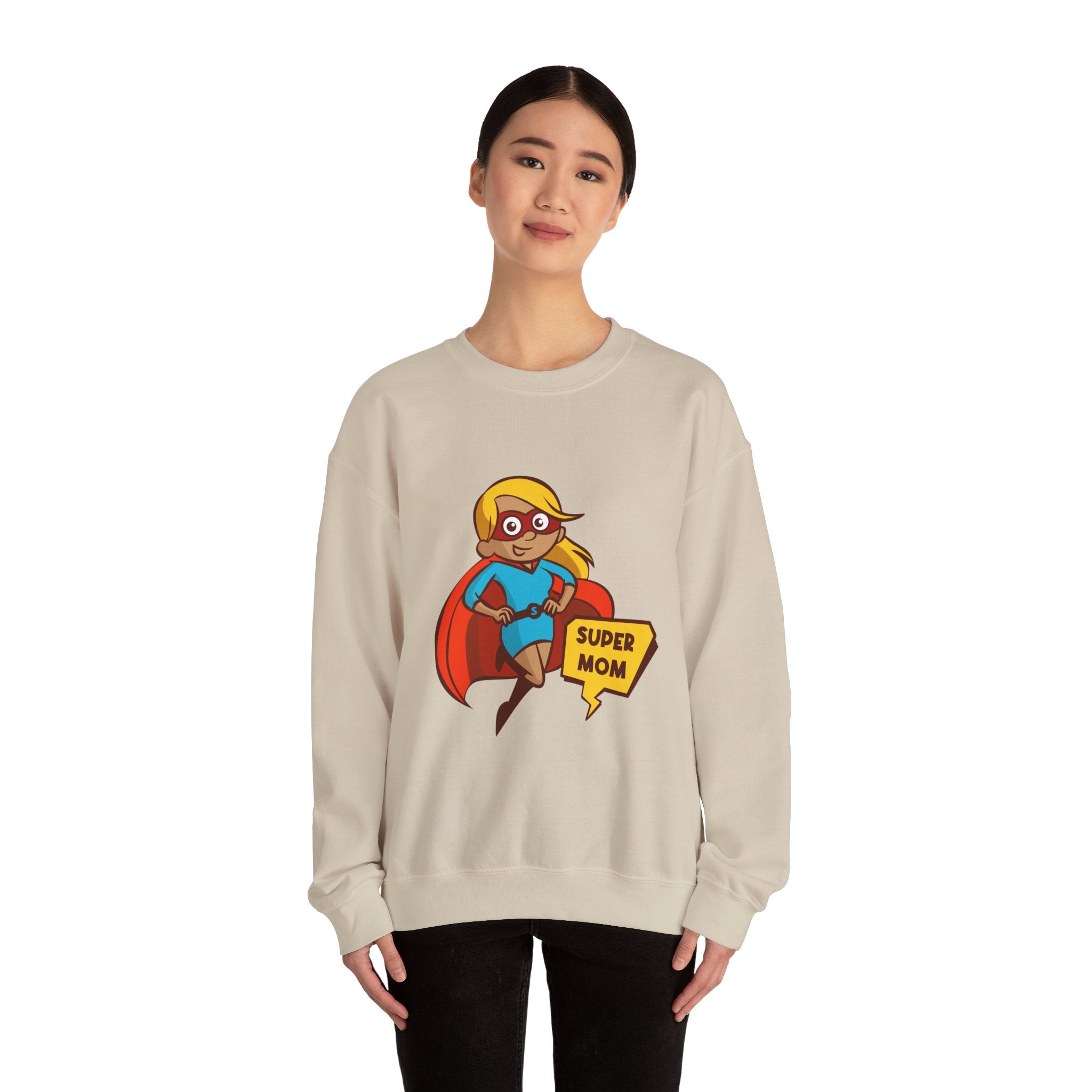 Mom Sweatshirt - Super Mom Design