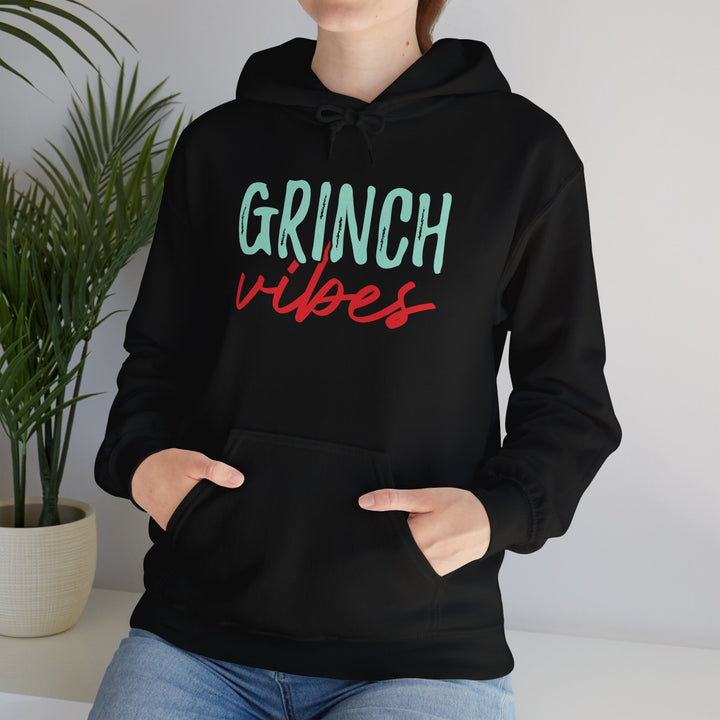 Grinch Vibes Unisex Hoodie - Cozy Holiday Sweatshirt for Christmas Spirit