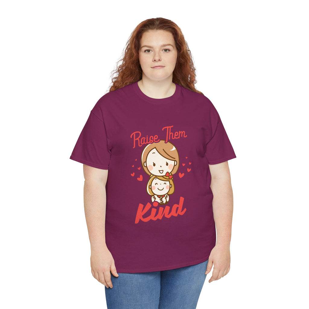 Mom T-Shirt – Raise Them Kind – Sweet Family Love Design