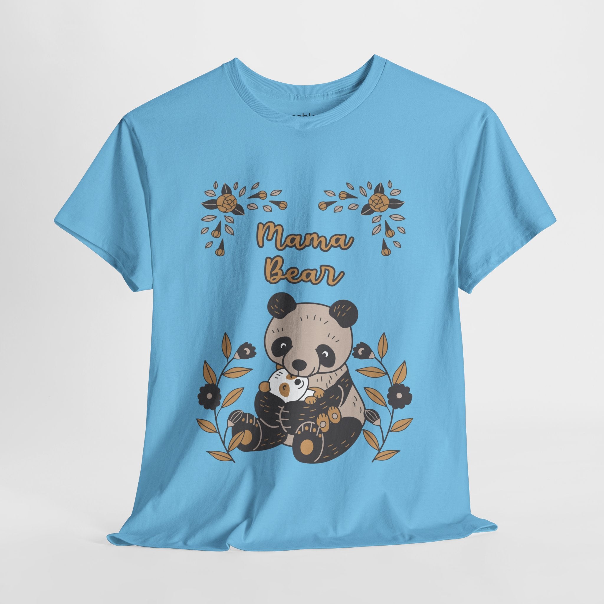 Mom T-Shirt - Mama Bear with Cute Panda Design
