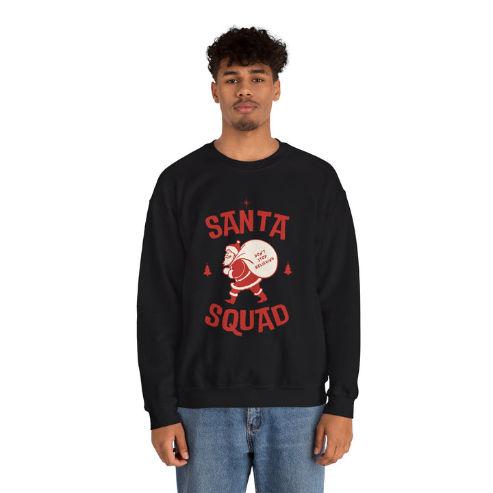 Santa Squad Sweatshirt — Retro Santa Holiday Crewneck