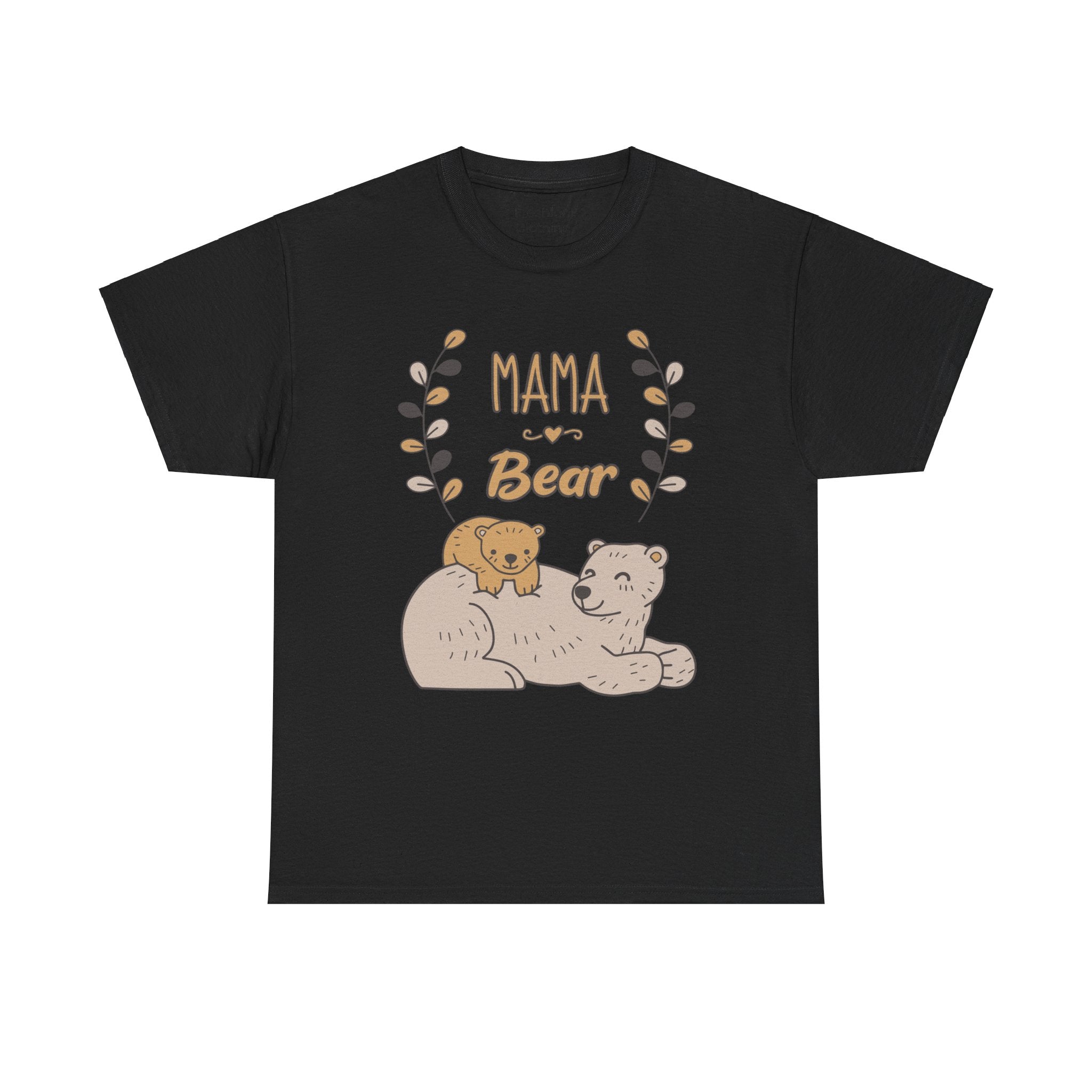Mom T-Shirt - Mama Bear Design - Cute Bear Family Graphic Tee