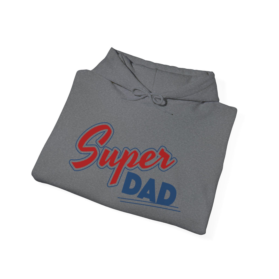 Dad’s Hooded Sweatshirt – Super Dad Unisex Hooded Design