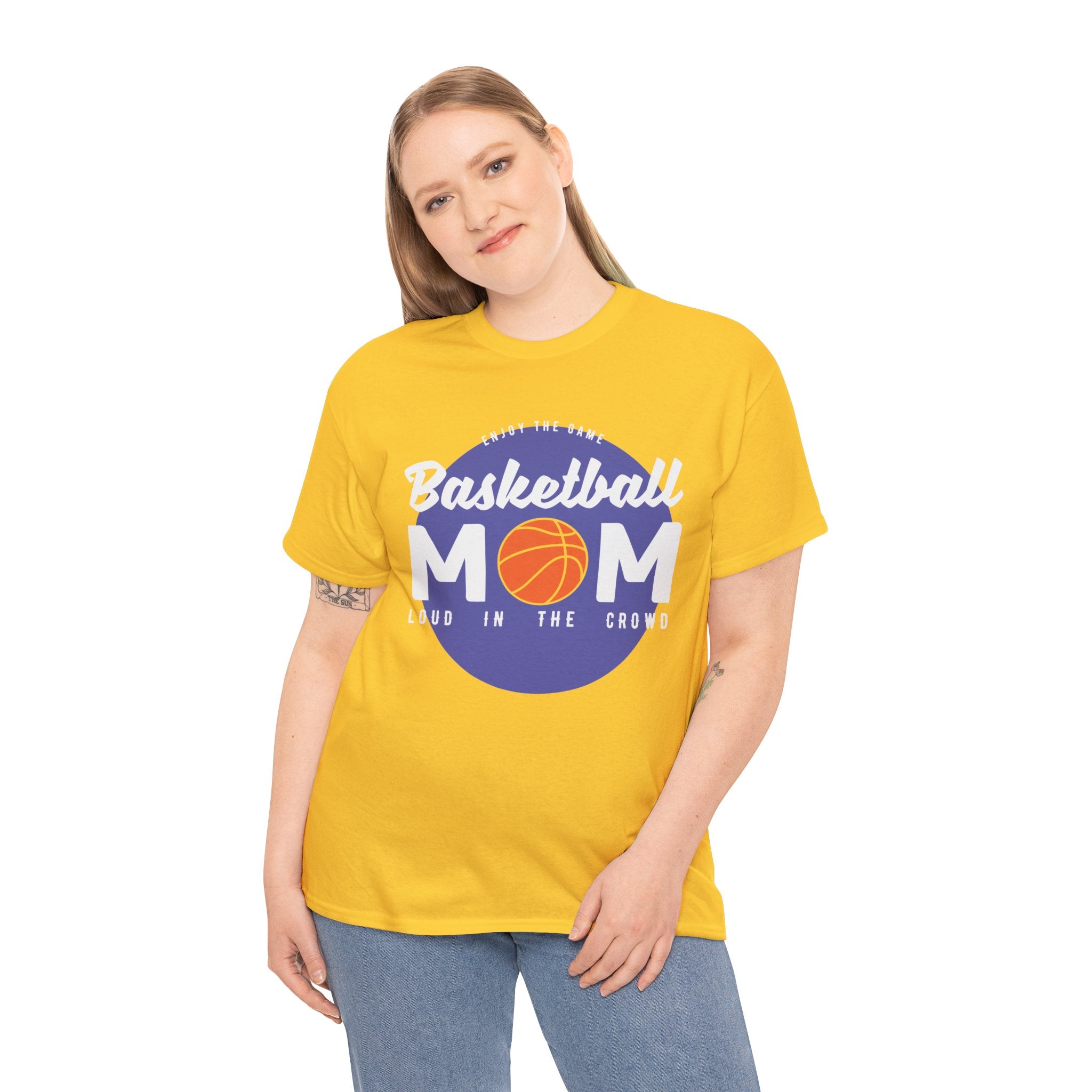 Mom T-Shirt - Basketball Mom Loud in the Crowd Design