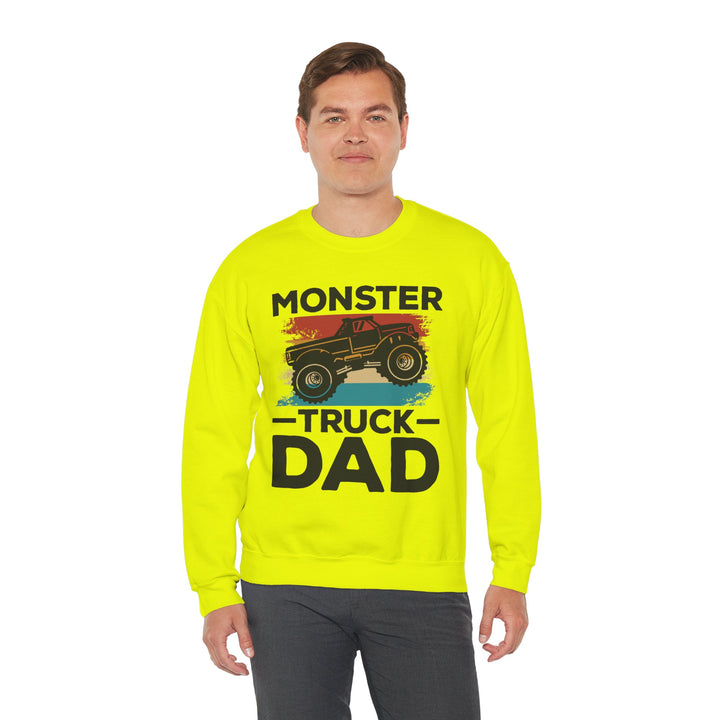 Dad’s Sweatshirt – Monster Truck Dad Design