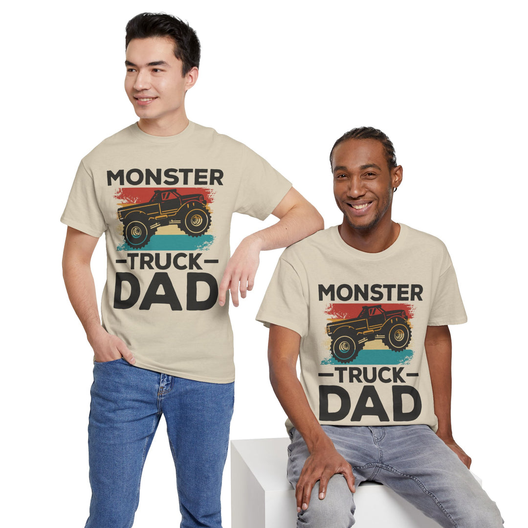 Dad's T-Shirt - Monster Truck Dad Design