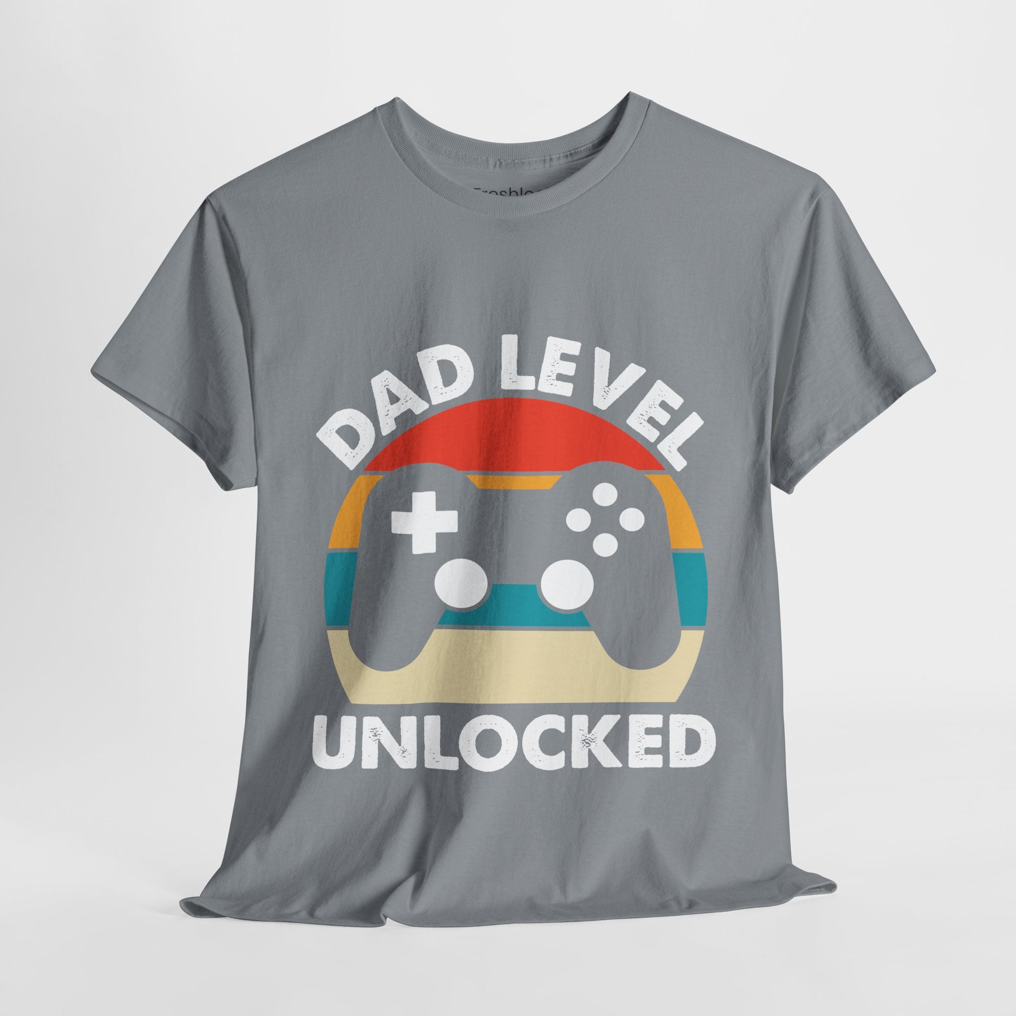 Dad's T-Shirt - Dad Level Unlocked Design
