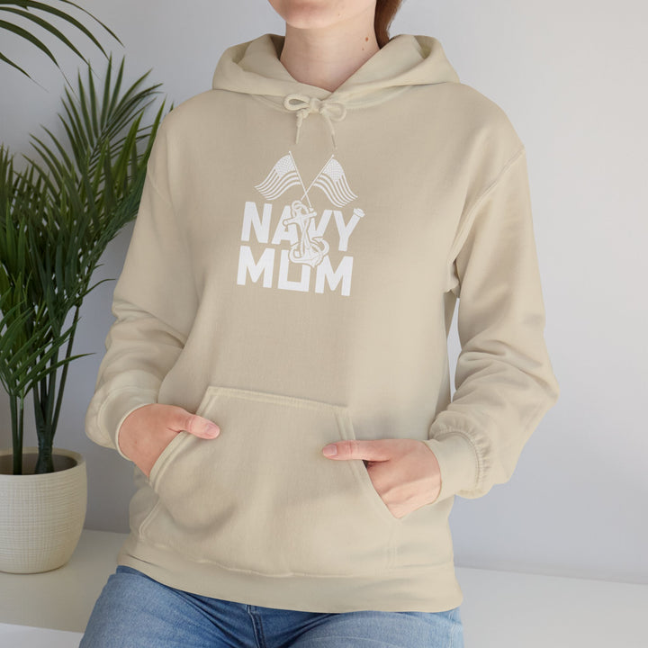 Mom's Hooded Sweatshirt – Navy Mom Design