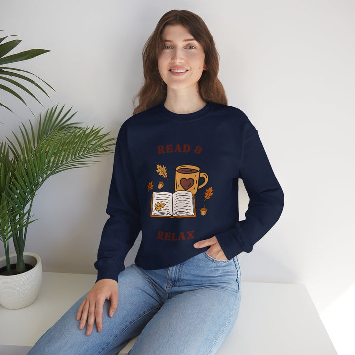 Read & Relax Sweatshirt — Cozy Book Lover Crewneck