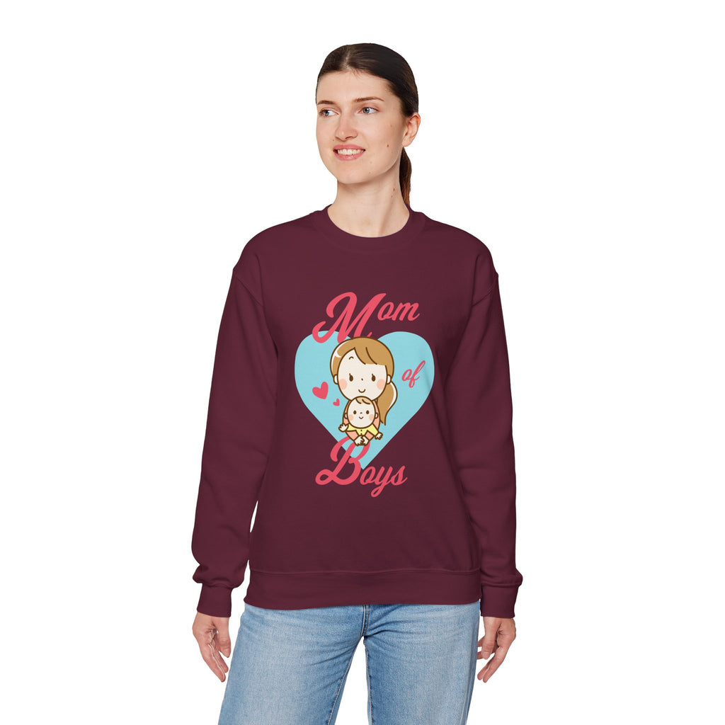 Mom Sweatshirt - Mom of Boys Design
