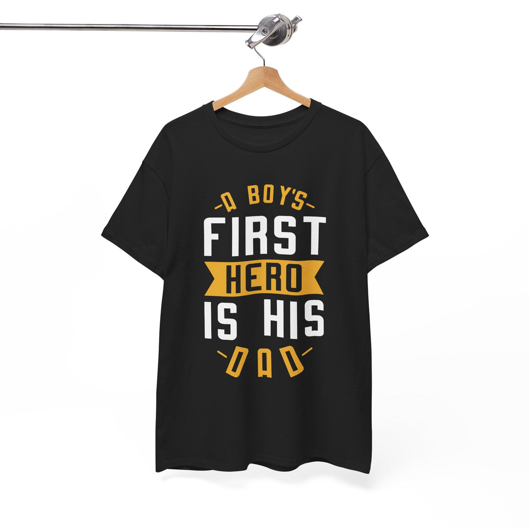 Dad's T-Shirt - A Boy's First Hero is His Dad Design