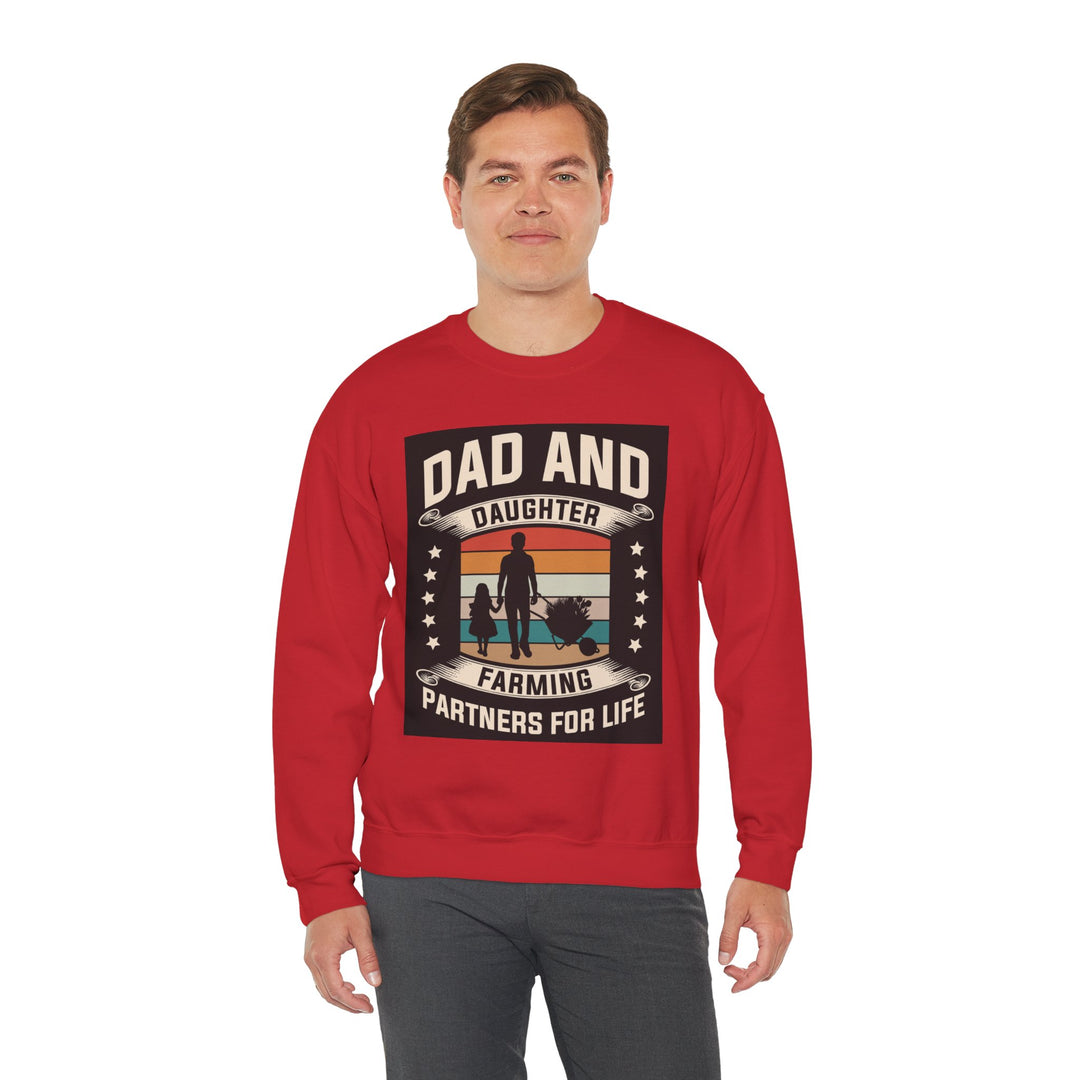 Dad’s Sweatshirt – Dad and Daughter Farming Partners For Life Design