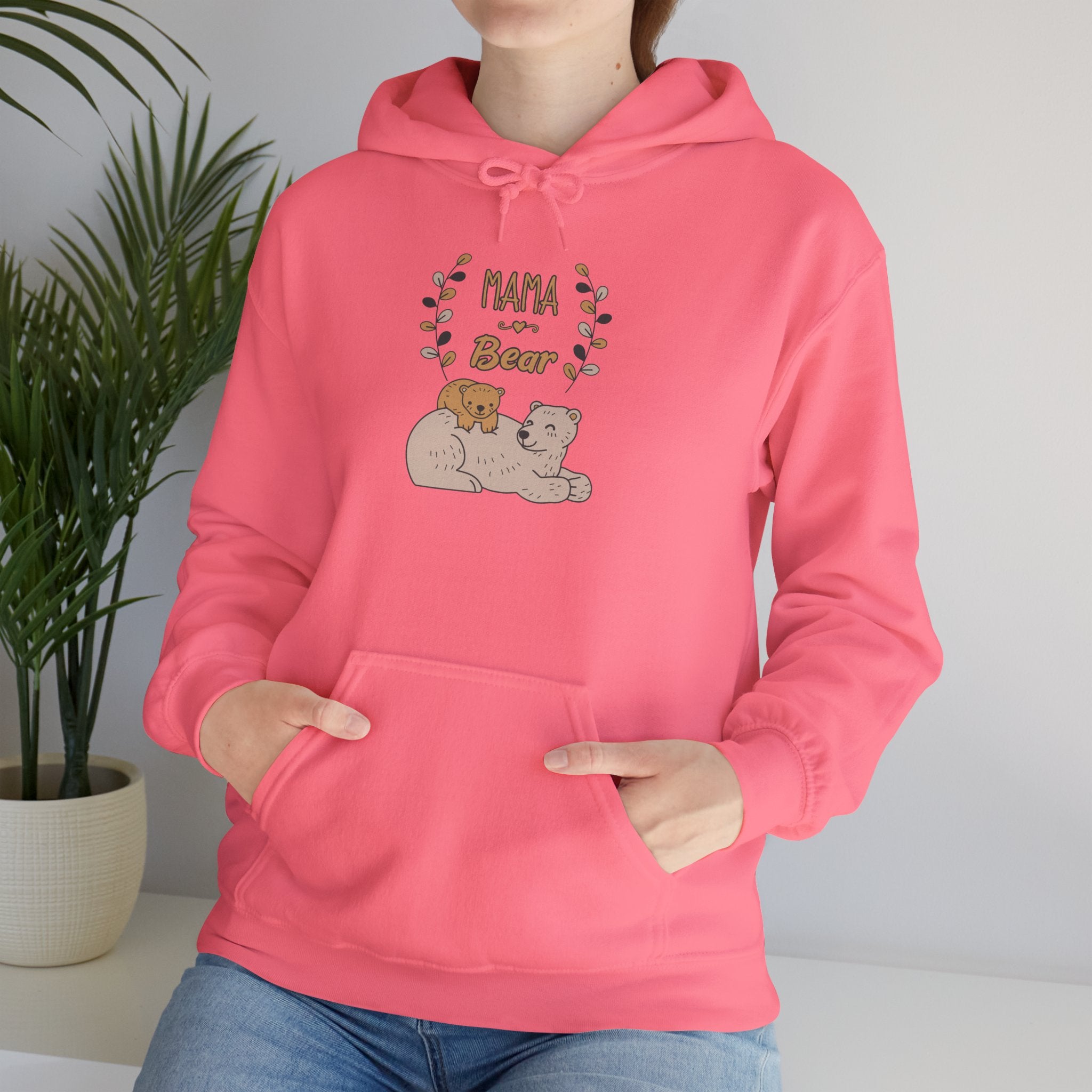 Mom's Unisex Hooded Sweatshirt  - Mama Bear Design