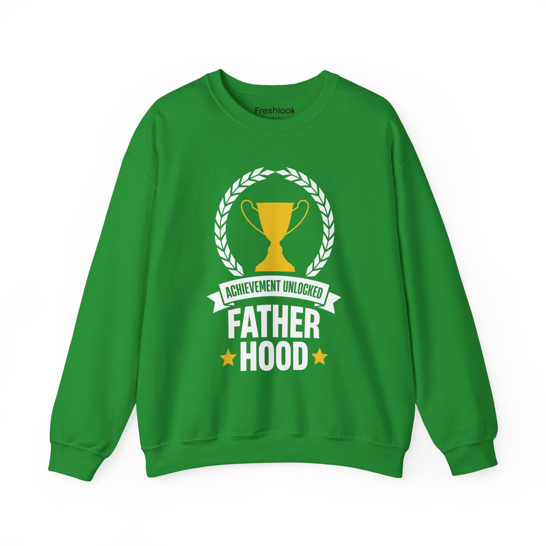 Dad’s Sweatshirt – Achievement Unlocked Fatherhood Design