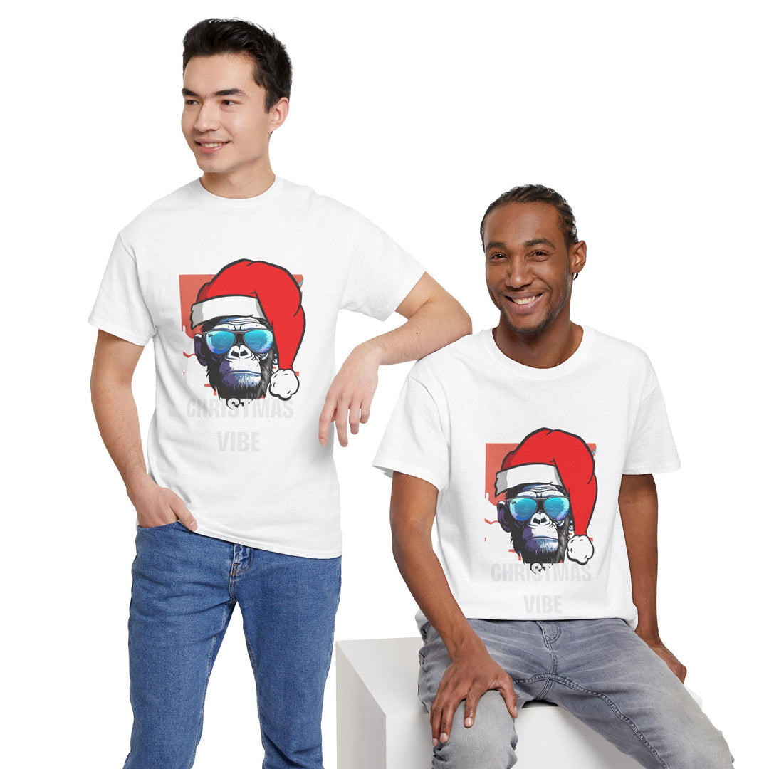 Christmas Vibe Gorilla Unisex Tee, Fun Christmas t-shirt