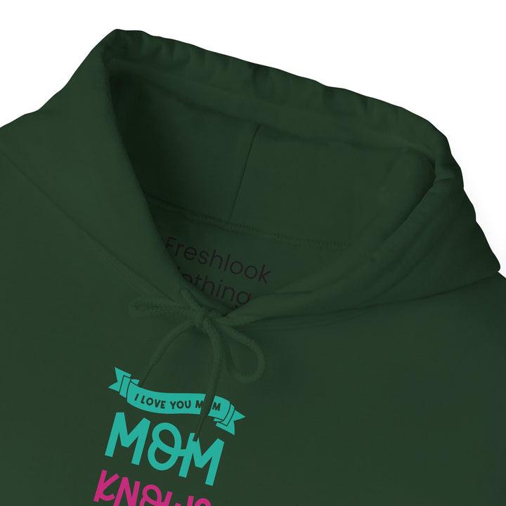 Mom's Hooded Sweatshirt – MOM Knows Best Design