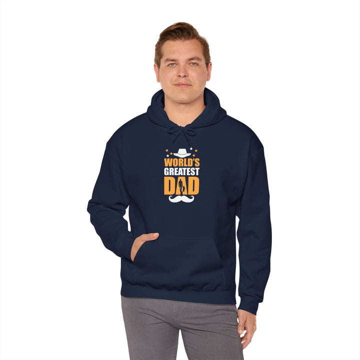 Dad’s Hooded Sweatshirt – World's Greatest Dad Design