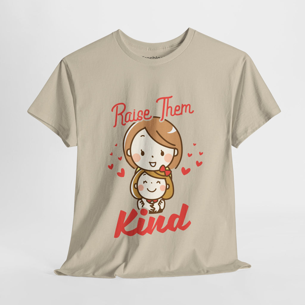 Mom T-Shirt – Raise Them Kind – Sweet Family Love Design