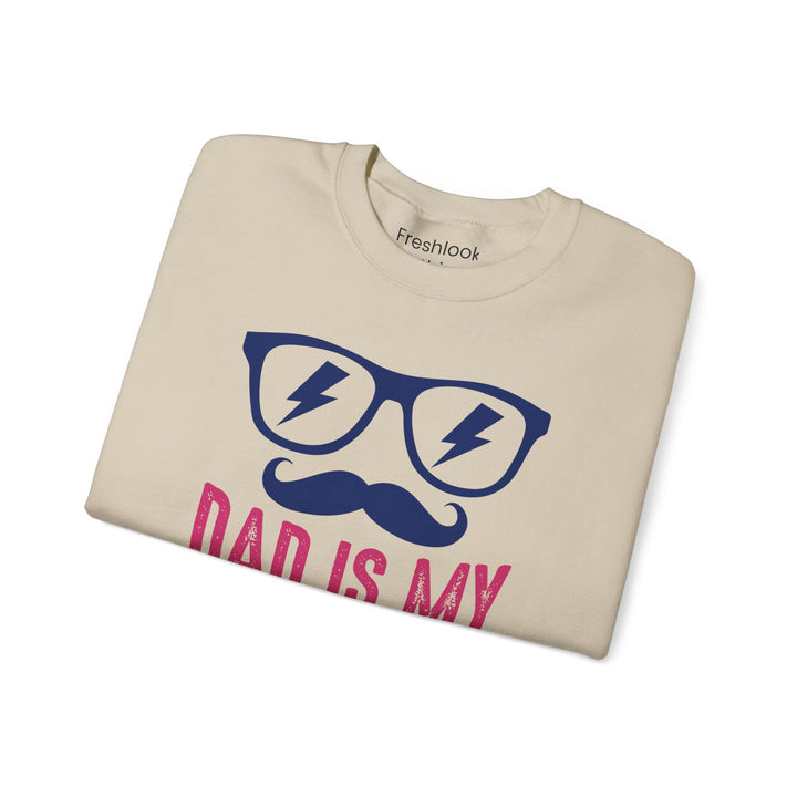 Dad’s Sweatshirt – Dad Is My Superhero Design