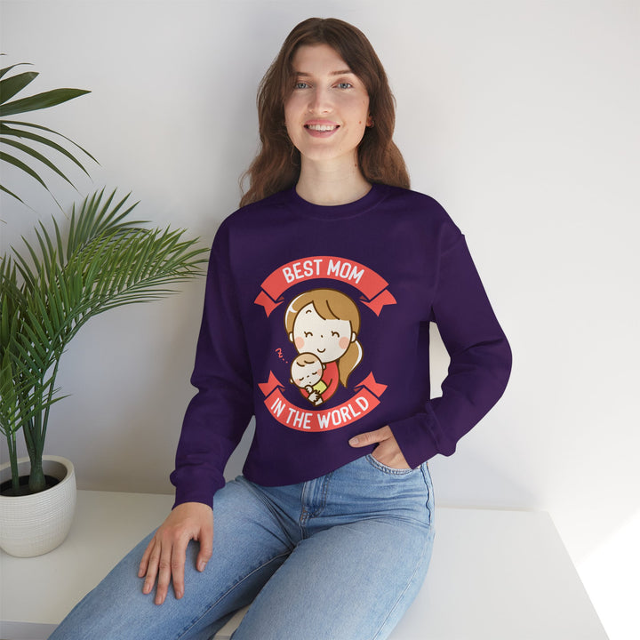 Mom's Sweatshirt - Best Mom in the World Design