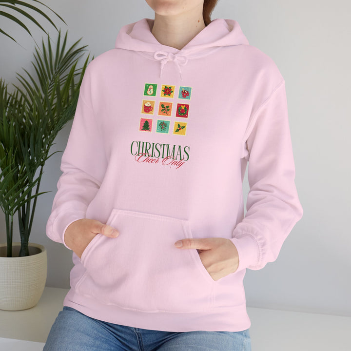 Christmas Cheer Hoodie — Festive Gift Icon Grid with "Christmas Every Day" Text