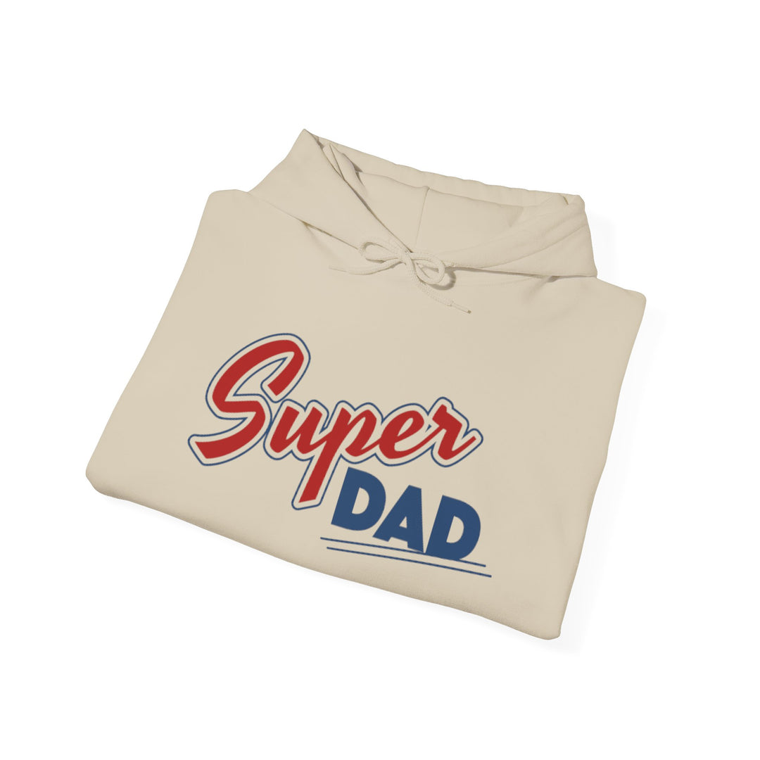 Dad’s Hooded Sweatshirt – Super Dad Unisex Hooded Design