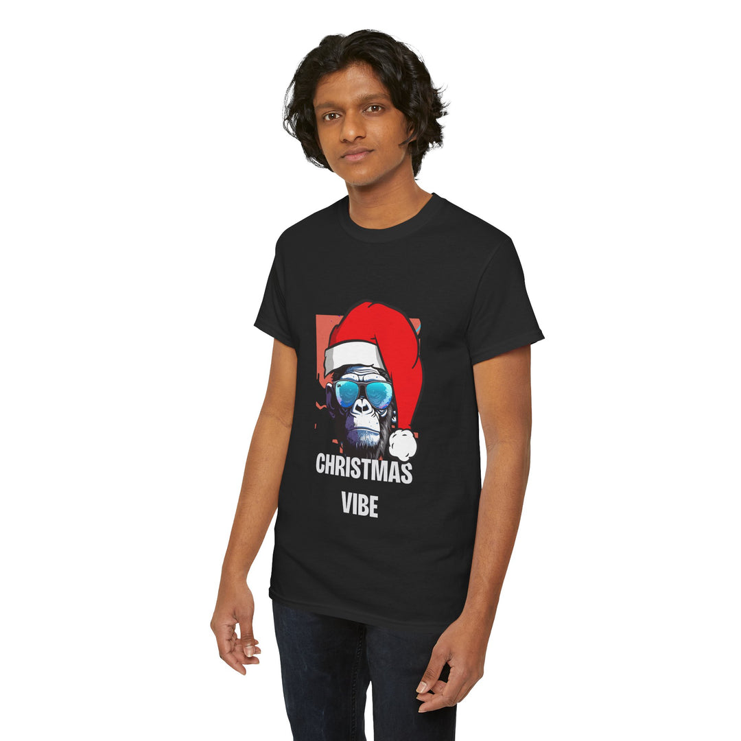 Christmas Vibe Gorilla Unisex Tee, Fun Christmas t-shirt