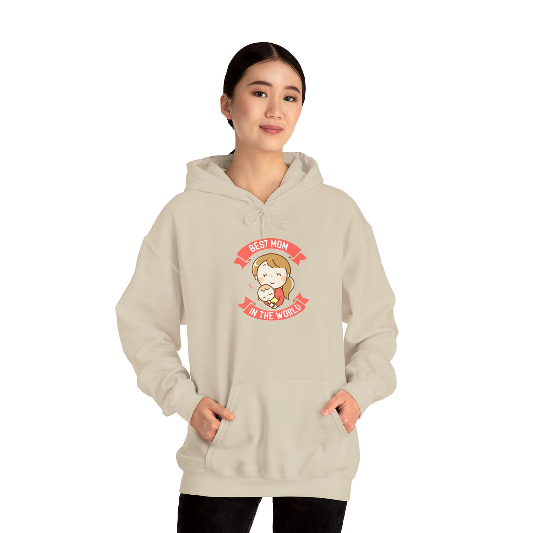 Mom's Hooded Sweatshirt – Best Mom in the World Design