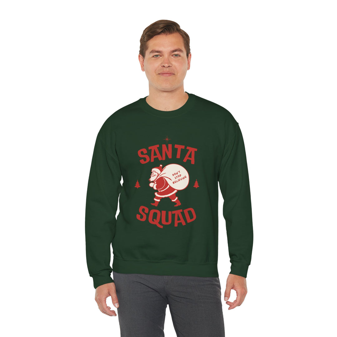 Santa Squad Sweatshirt — Retro Santa Holiday Crewneck
